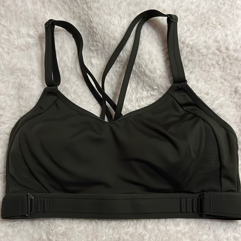 All In Motion olive green sports bra